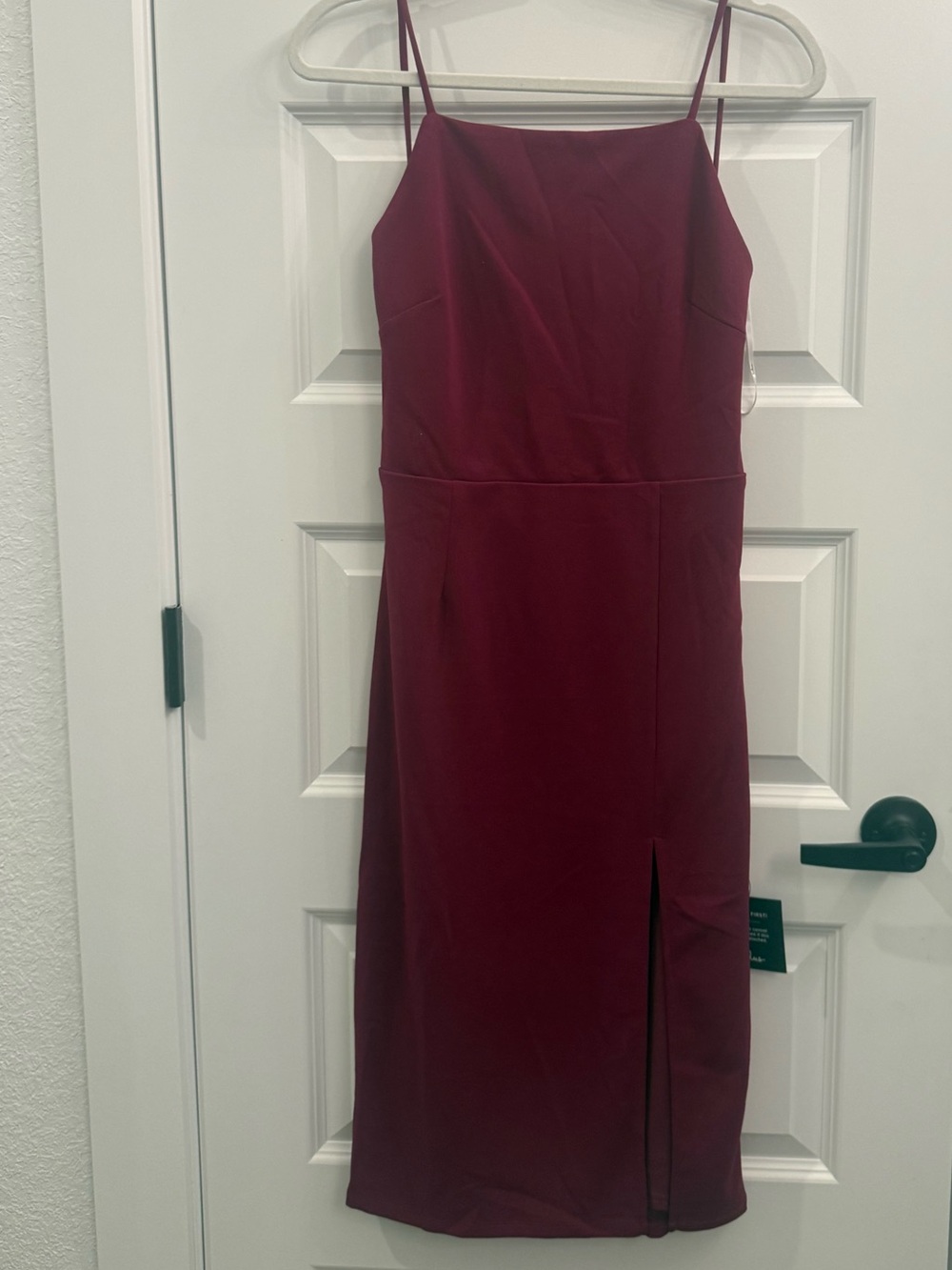 Lulu's Pink Spaghetti Strap Midi Dress